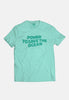 T-Shirt - Ocean Power Green - Sloppytunas